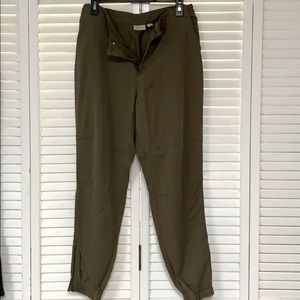 Logo high waisted jogger slacks